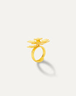 Load image into Gallery viewer, Floral Gold Ring